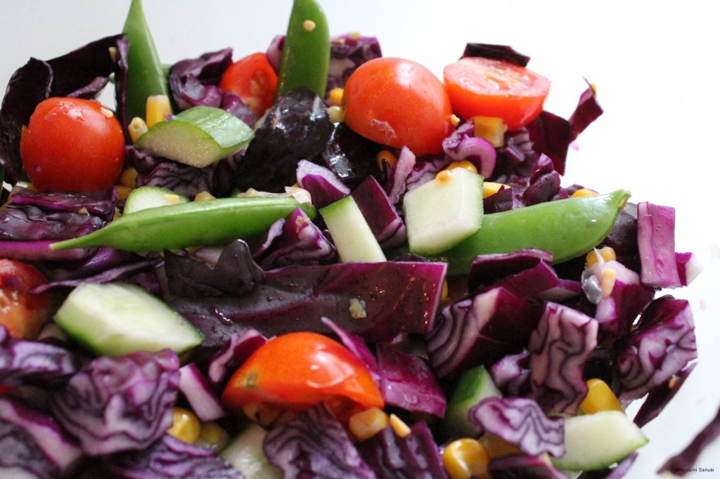 Cabbage salad, Mostly Plantbased blog